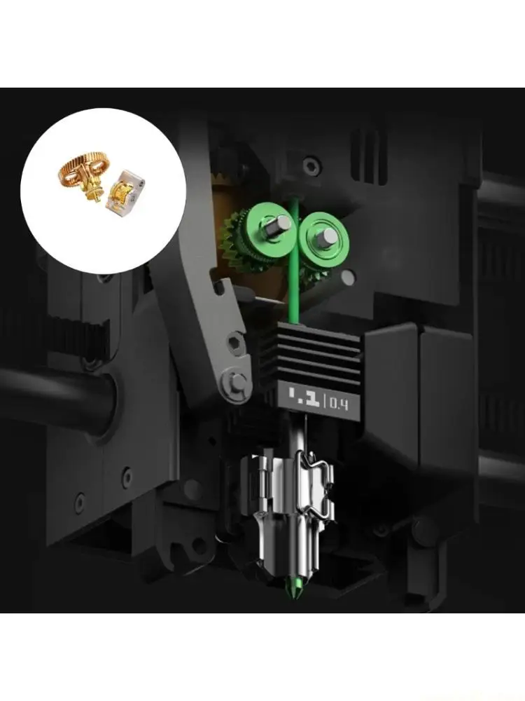 

Printer Feed Gear Assembly with Hollowed Gear, Deep Tooth Drive, Metal Idler Arm Easy Replacement