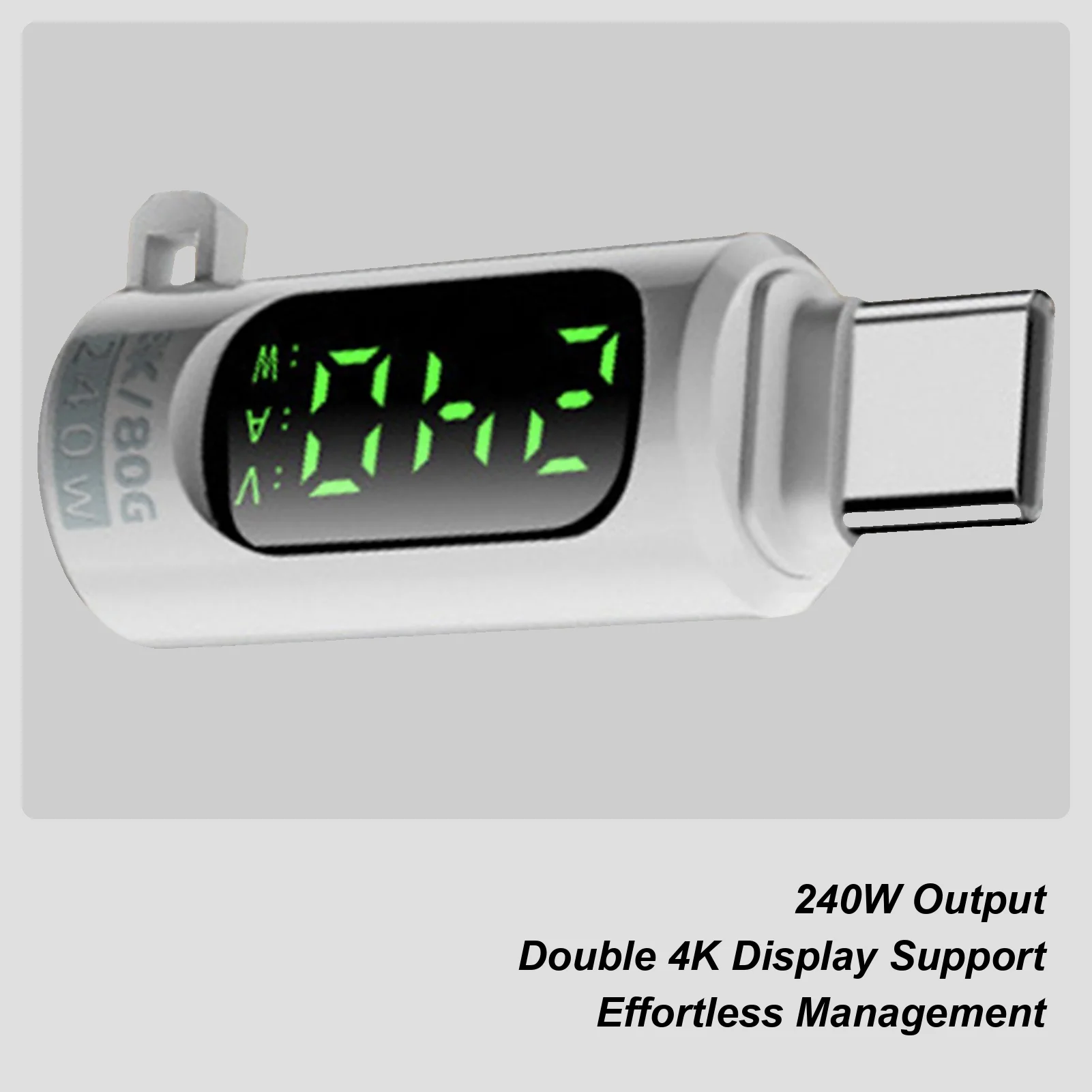 

USB Voltage Tester LED Digital Display Connector High Speed Transportation 240W 40Gbps USB Adapter For Game Controller Phone