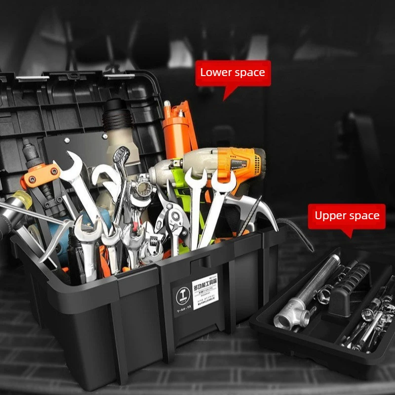Portable Hardware Tool Case Household Tools Storage Box Stackable Electrical Tool Boxes Multifunctional Tools Organizer Cases