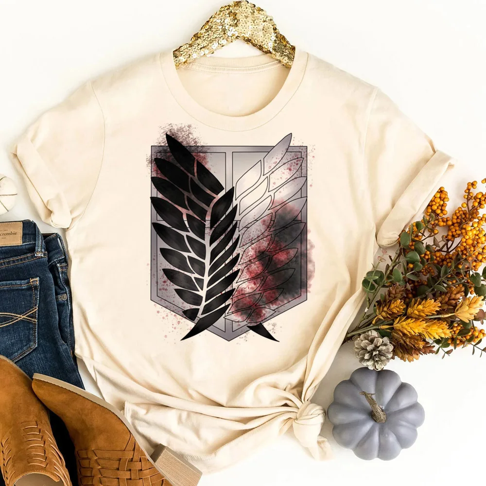 Attack on Titan t shirt girl cheap cute y2k vintage jojifuku top tees 2000s alternative  kawaii anime cute
