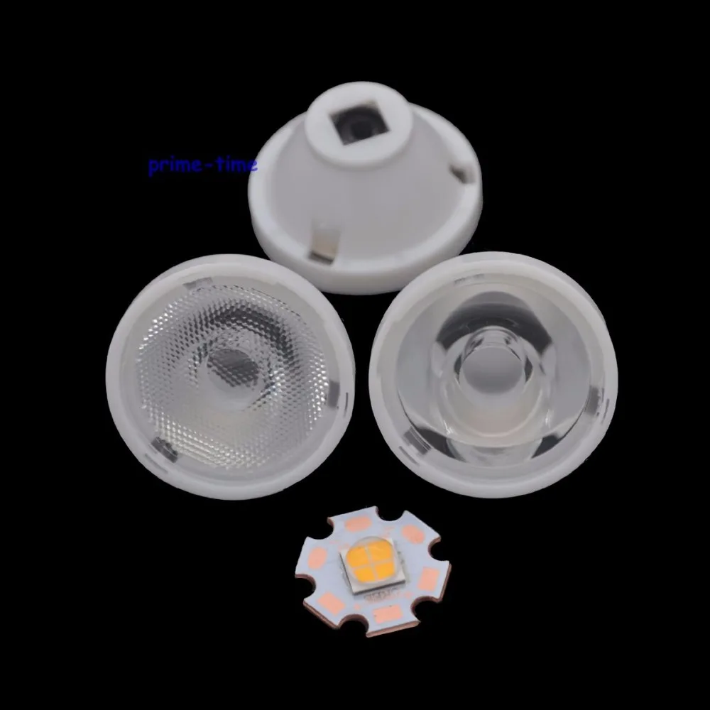 10pcs 32.5MM LED Lens 25 Degree Beaded Surface or 8 Degree Clear Surface Optical Grade PMMA LED Lens For Cree XHP70 MKR