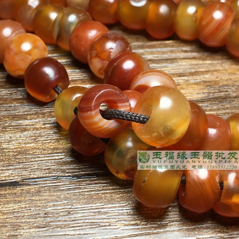 1pcs/lot Gagosima beads old agate oil glossy coated abacus beads string septs with beads accessories