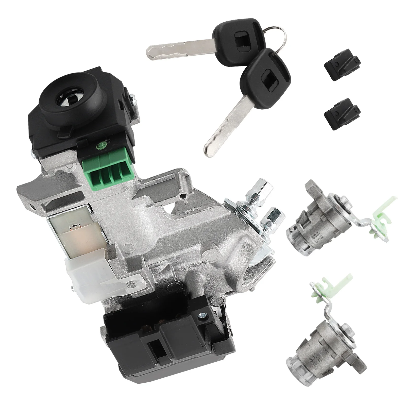 สวิตช์จุดระเบิดกระบอกประตูล็อค + 2 ปุ่มสําหรับ Honda CRV 2003-2006 72185-S9A-013 72185S9A013