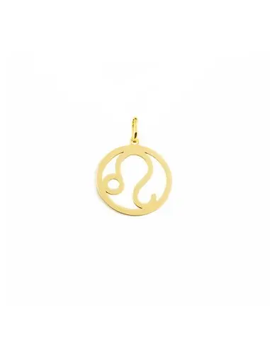 Leo horoscope gold pendant (9kts)