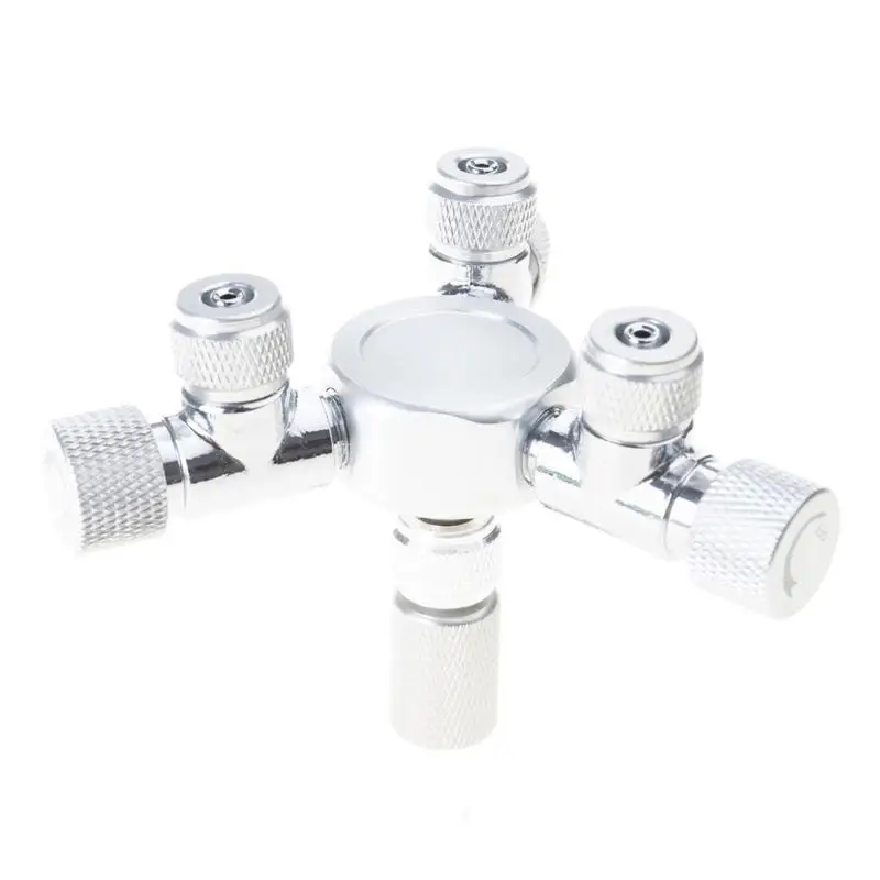 E8BD Aquarium Multi-Channel CO2 Distributor Used For Solenoid Bubble Counter CO2 regulator CO2 Fine-tuning Shunt