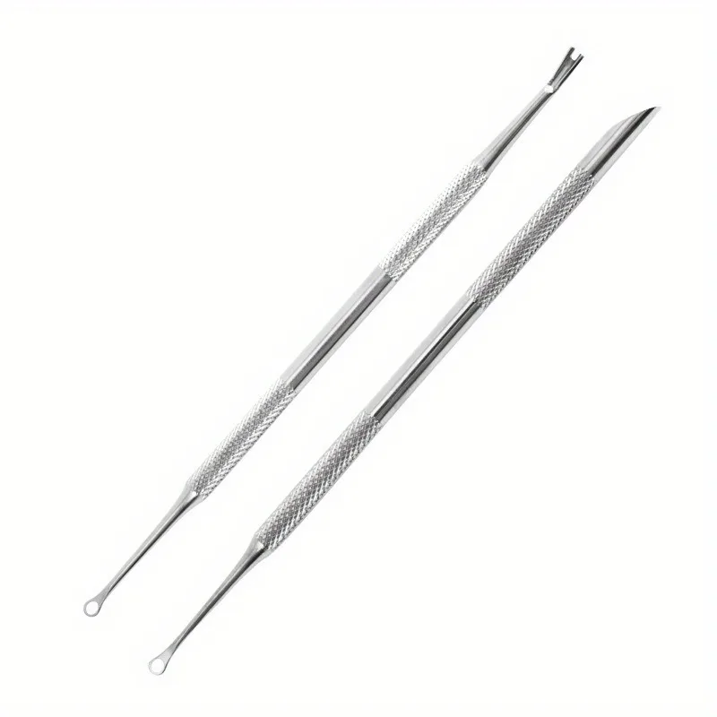 2 قطعة برأسين مسمار الفن الصلب دفع الجبهة الرمال فرك منصات حدوة الحصان تقشير مسمار إصلاح السطح فقط دفع مسمار أداة فنية #6