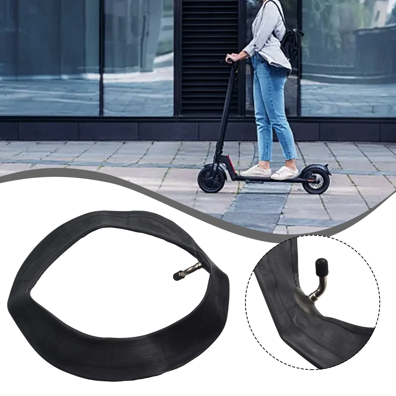 Inner Tube Brand New 10 Inch Electric Scooter Inner Tube Black Rubber Material For 10X20/2125/250 Thickened Tyres