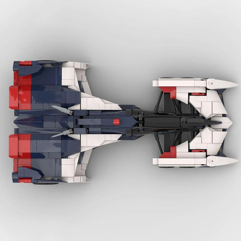 831PCS MOC Cyber Formula 002 Modular Futuristic Racing Car Model DIY Building Blocks Assembly toy for Kids Birthday Gift