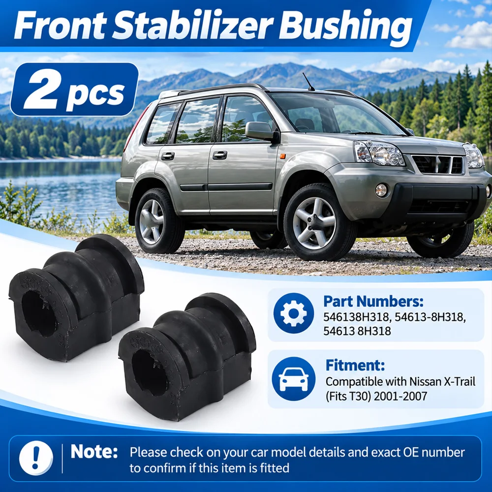 For Nissan X-Trail T30 2001 2002 2003 2004 2005 2006 2007 Front Stabilizer Bushings 546138H318 54613-8H318 Accessories Rubber