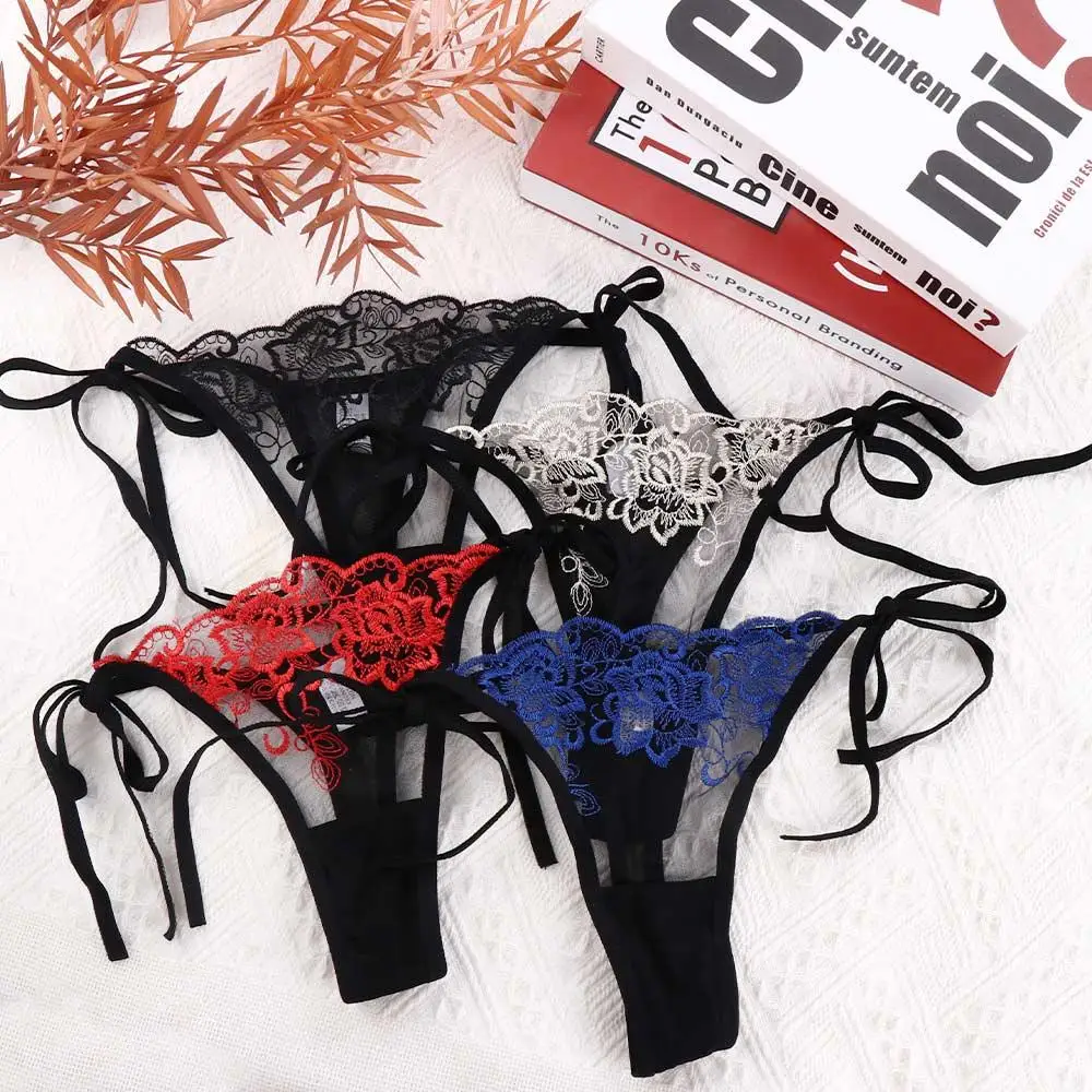 

Ladies Sexy Embroidery Lingerie Hollow Out Low Waist Panties Brief Underwear Panty