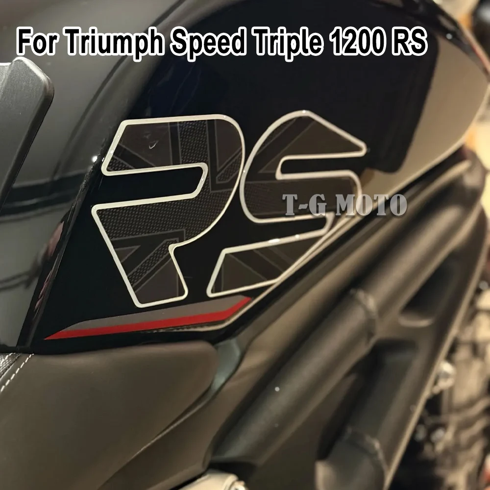 1200 RS Motorcycle For Triumph Speed Triple 1200 rs Stickers Decal Protector Gas Fuel Oil Kit Knee Tank Pad Grips 2021 2022 2023