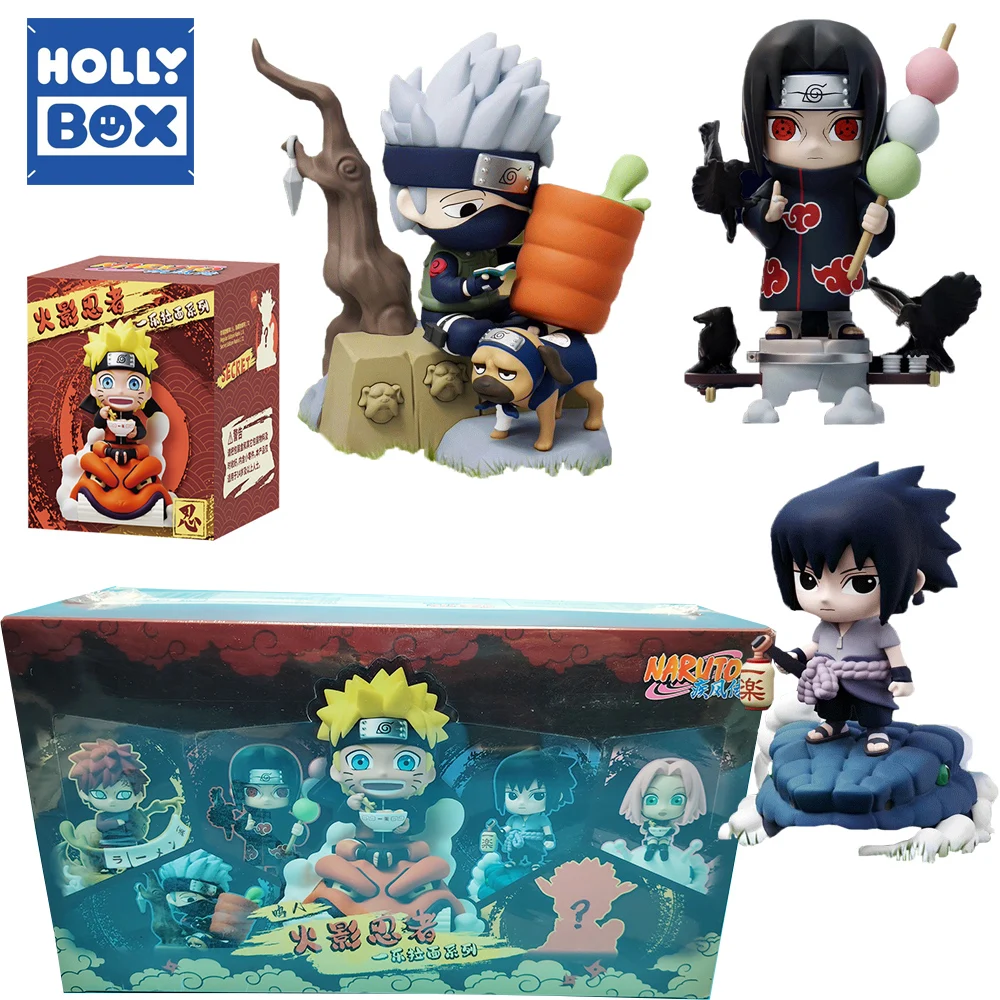 HOLLY BOX - Caja Sorpresa Original de la Serie Naruto Ichiraku Ramen, Figuras Coleccionables, Adornos, Juguetes Decorativos, Regalos Divertidos