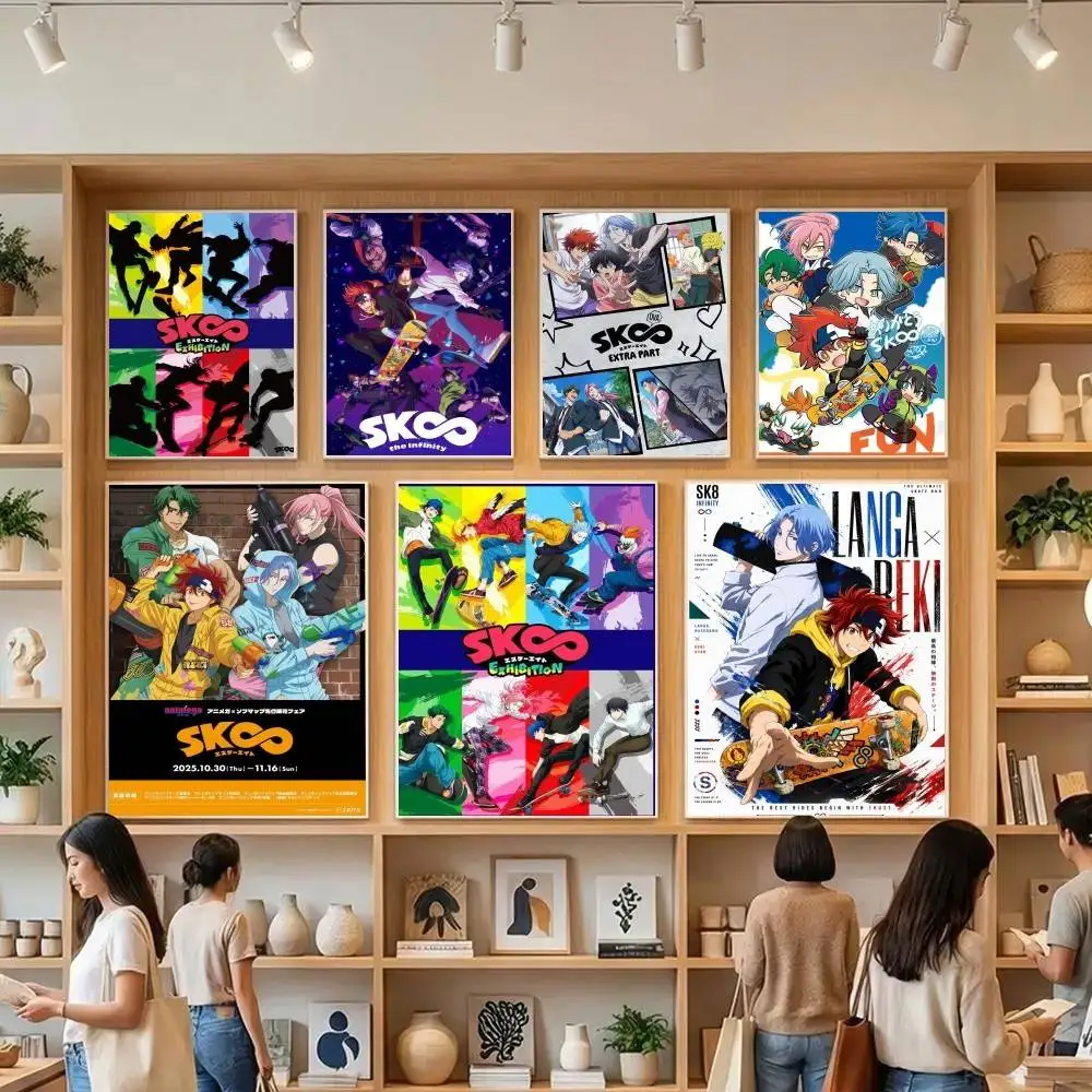 Anime Cool Boy S-Sk8 The InfinityS  Classic Vintage Posters HD Quality Wall Art Retro Posters for Home Room Wall Decor