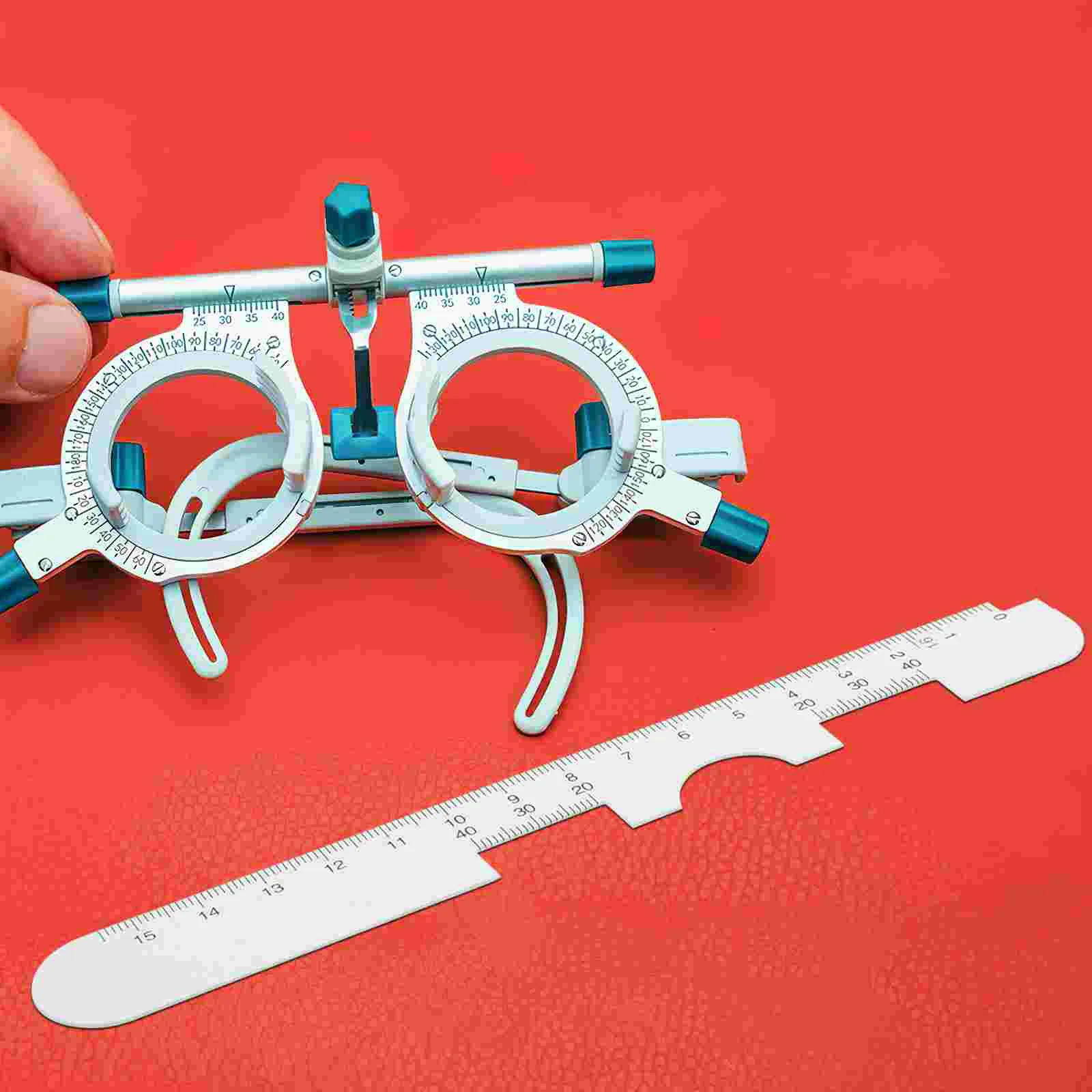 3 Pcs Pupil Distance Ruler Interpupillary Measurement Tool Optician Tools White Eyeglass Pressure Tester