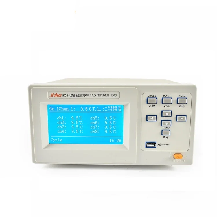 

JK-64U Multi-channel Temperature Tester Meter Multiplex Temperature Tester for Electric Ballast