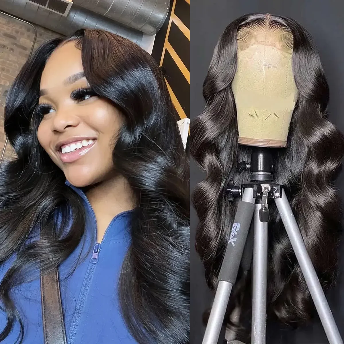 

Объемная волна 13x6, кружевной фронтальный парик, 36 дюймов, плотность 220%, натуральный черный HD, прозрачный кружевной фронт, бразильские парики из человеческих волос для женщин