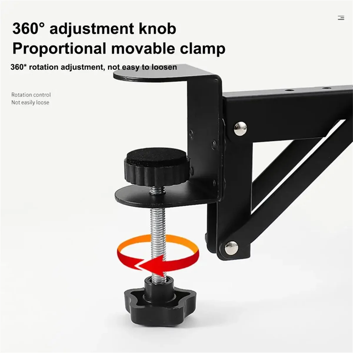 ABZW складной настольный кронштейн, 2 шт., регулируемая стойка для краев стола, металлический органайзер без перфорации для домашнего офиса, удлинение компьютерного стола