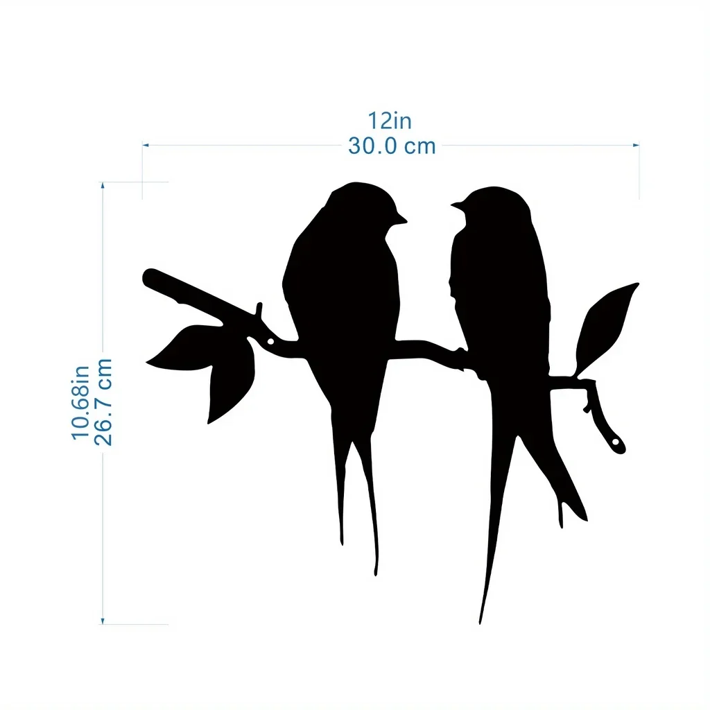 1pc Bird Branch Metal Wall Hanging Art Decorative Ornament Dorm, Restaurant, Bedroom, Home Decor Wall Decor Metal Wall Hanging
