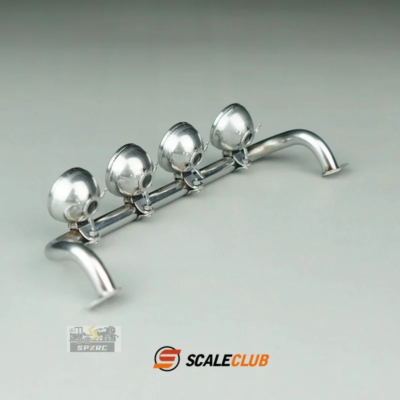 Modello Scaleclub Per Mercedes-Benz Aggiornamento Maglia Metallica Portalampada Tazza Per Tamiya Scania 770S MAN Benz Volvo RC Rimorchio ribaltabile