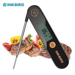 INKBIRD IHT-1X Digital Handheld Meat Thermometer Waterproof Rechargeable Instant Read Food Thermometer with Probes for BBQ,Milk