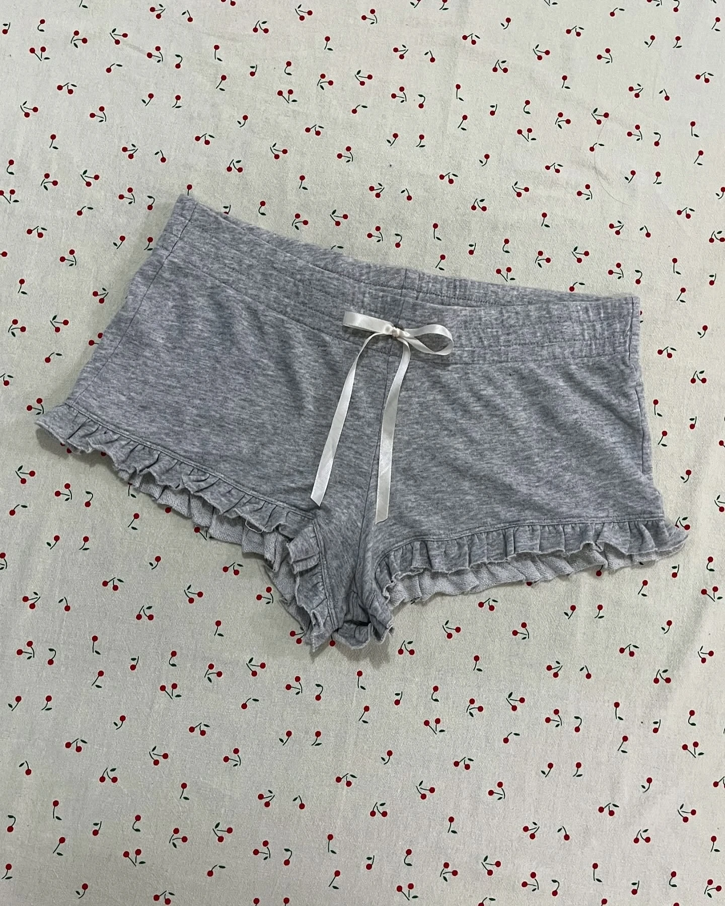 Summer Bodycon Shorts Solid Color Low Waist Ruffled Mini Bow Front Short Pants Casual Cute Sweet Bow Street Harajuku Mini Shorts