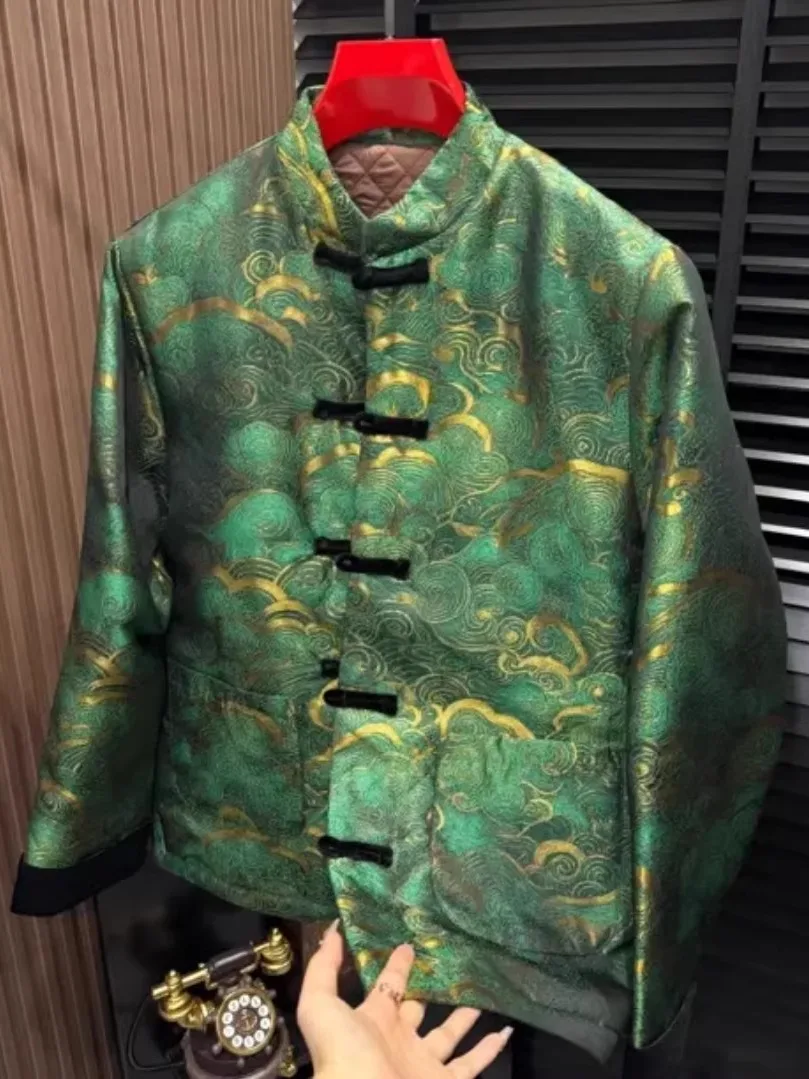 

Высококачественный мужской костюм Тан Jaet, осенне-зимний новый Sle Faionable, универсальный деловой повседневный длинный свек, не требующий глажки...