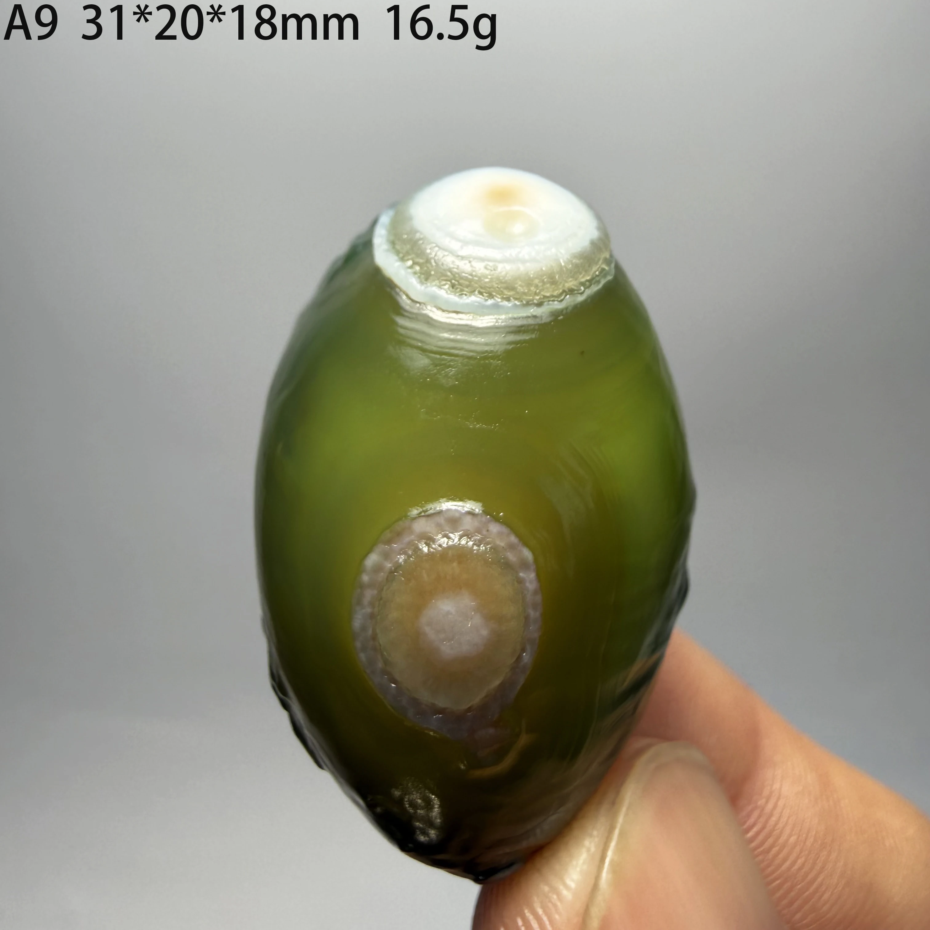 Natural Alxa Gobi Eye Agate Healing Crystal Home Ornament GiftA3-2-15 - view 5