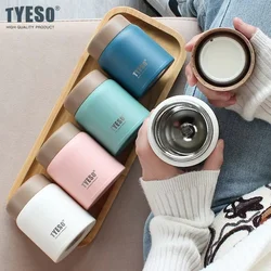 TYESO 220/280ML Insulated Food Jar Stainless Steel Stew Cup Mini Thermal Mug Student Office Workers Portable Pocket Stewing Pot
