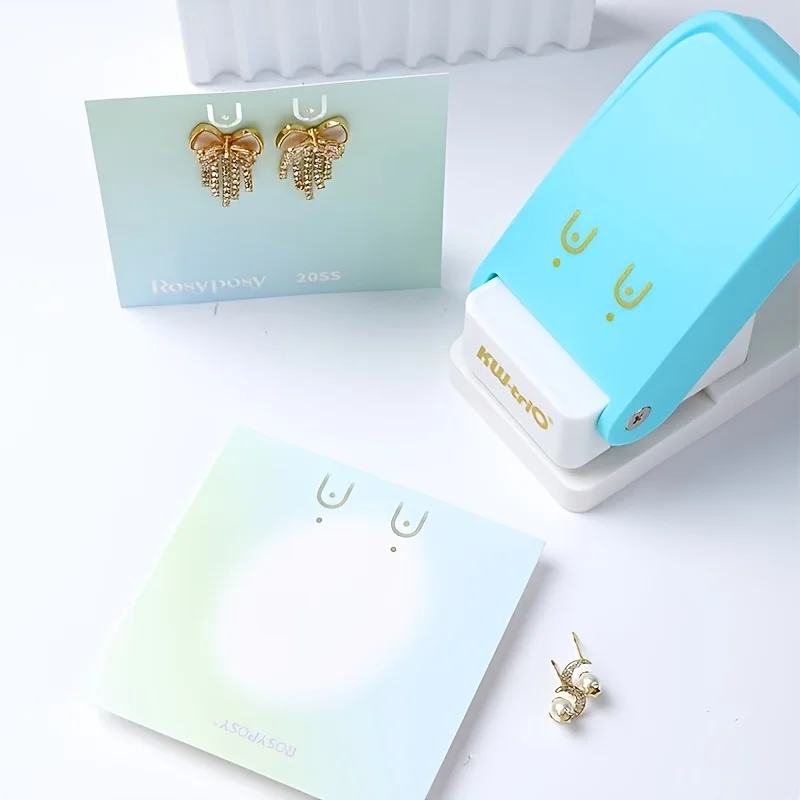 1pc Paper Hole Puncher for Earrings/Necklaces/Keychains DIY Ear Ring Hole Puncher Card/Photo Hole Puncher