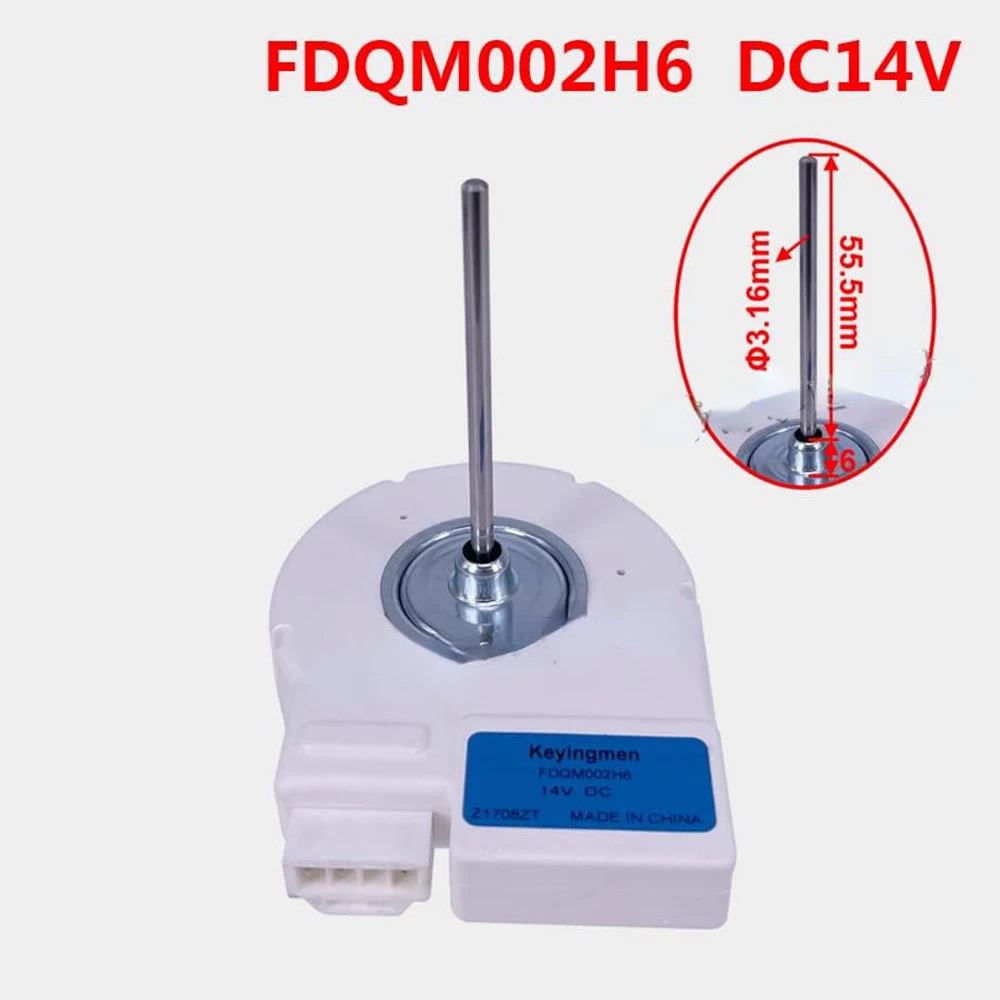 

FDQM002H6 Motor For Sam-sung Refrigerator DC Cooling Fan Motor FDQM002H6 DC14V Fridge Radiator Freezer Parts