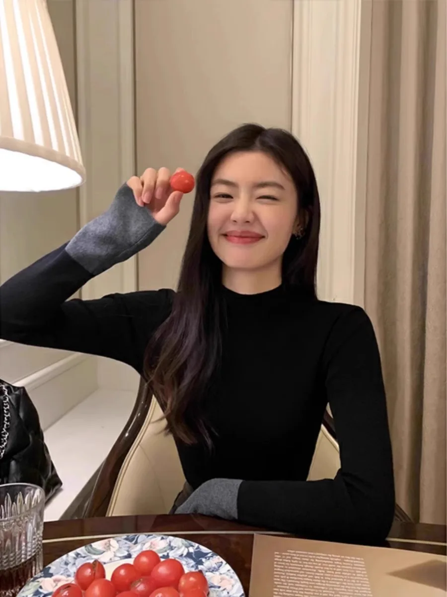 

Свитера Джемперы Пуловеры Женские Элегантные Шикарные Женские Топ Кайдра Трикотаж Нежный Ежедневный Фестиваль Альтернативный Концерт Рок-группа Панк BF