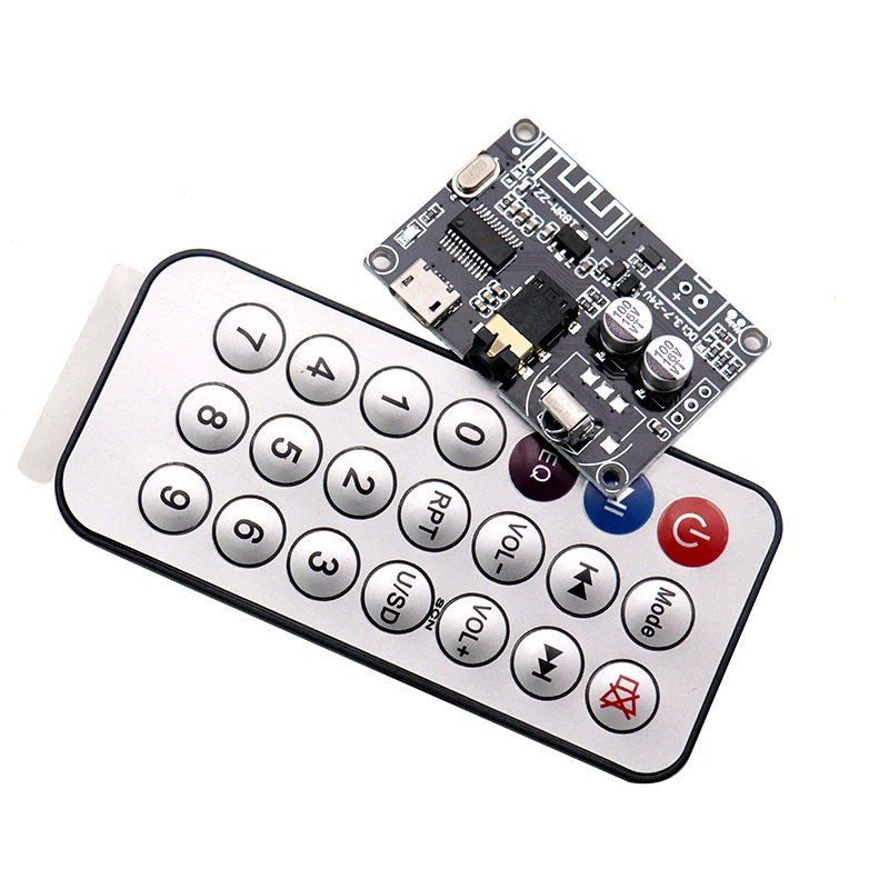 Bluetooth 5.0 decoder board, stereo bluetooth audio module, wide voltage volume, adjustable speaker amplifier, XY-WRBT