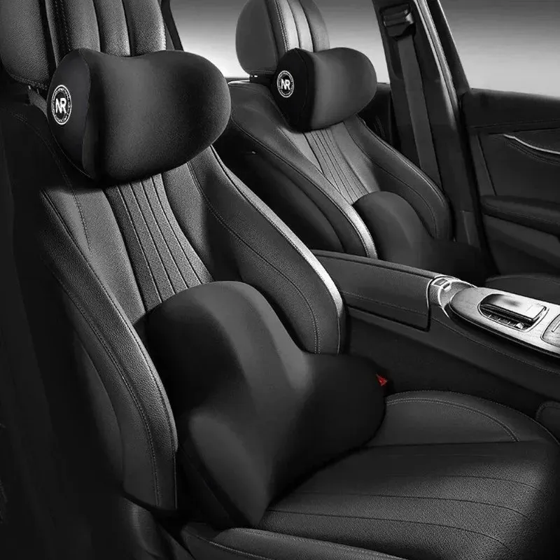 Auto Nackenkissen Memory Foam Schutz Lendenwirbelsäule Rückenstütze Atmungsaktive Universal Auto Kopfstütze Kissen Autozubehör