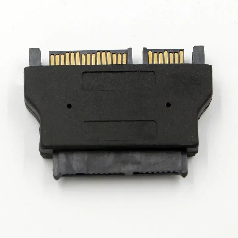 محول لأجهزة الكمبيوتر المحمول المكتبية HDD CD - كابلات محرك الأقراص الصلبة ROM، المسلسل ATA 7+15 22pin ذكر إلى نحيف 7+6 13pin أنثى، SATA Adapte