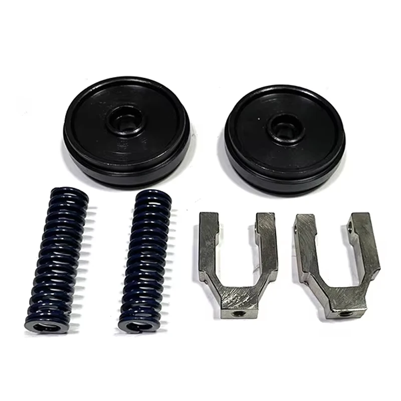 New 1/12 Remote Control Hydraulic Excavator Bulldozer Loader Model Universal Tension Main Wheel Set Material Main Wheel 45 Steel