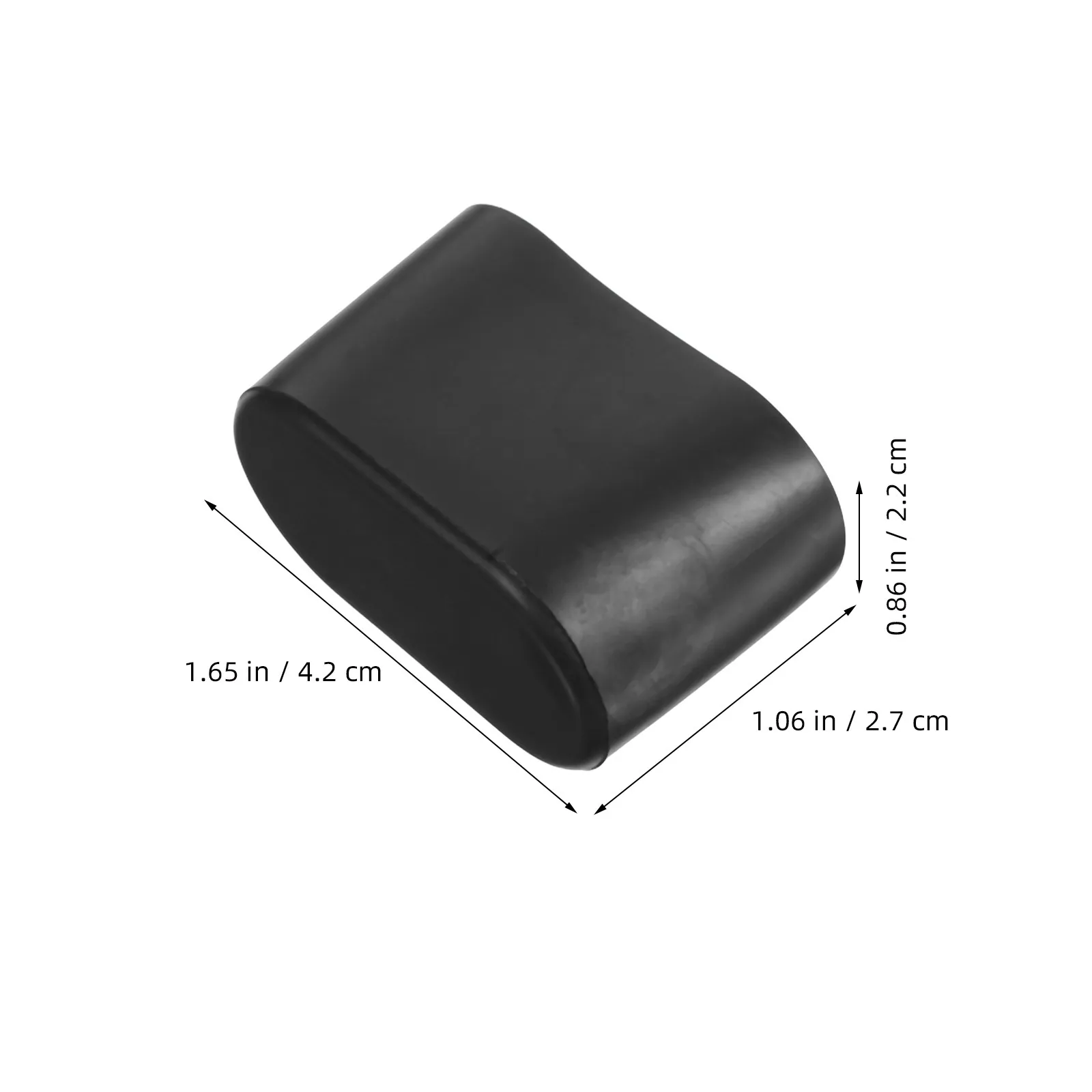 20Pcs Oval Chair Leg Caps Easy Install Removable Plastic Floor Protectors for Furniture Legs Hardwood Tile Laminate Scratch