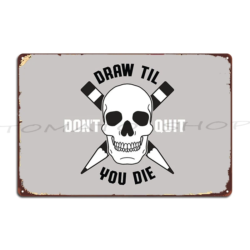 Shuttering 3d Human Model Skull Skeleton Metal Plaque Poster Kitchen Wall Decor Pub Painting Personalized  Tin Sign Poster