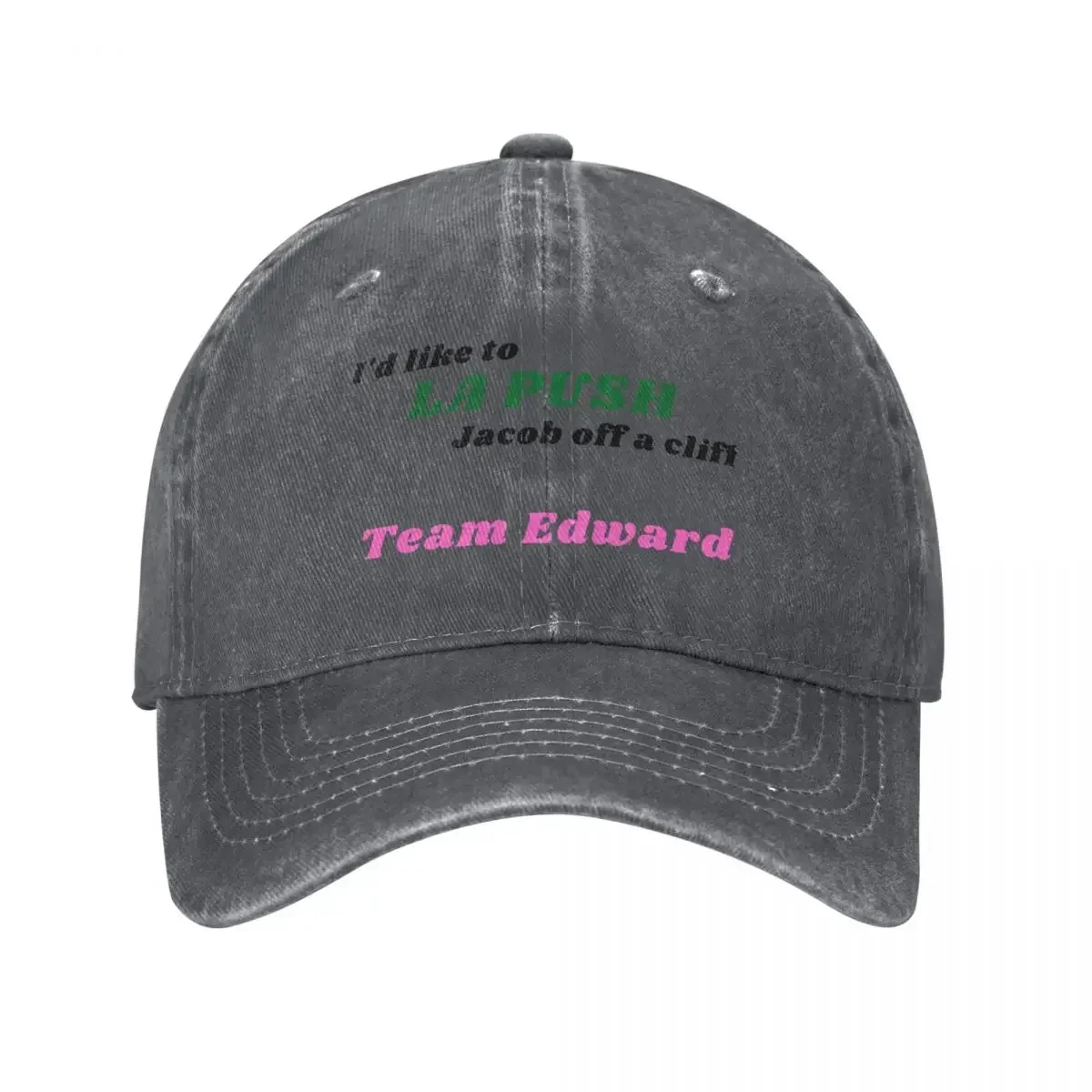 

I'd like to LA PUSH Jacob off a cliff. Team Edward Baseball Cap Luxury man cap Big Size Hat Streetwear Golf Men Women's