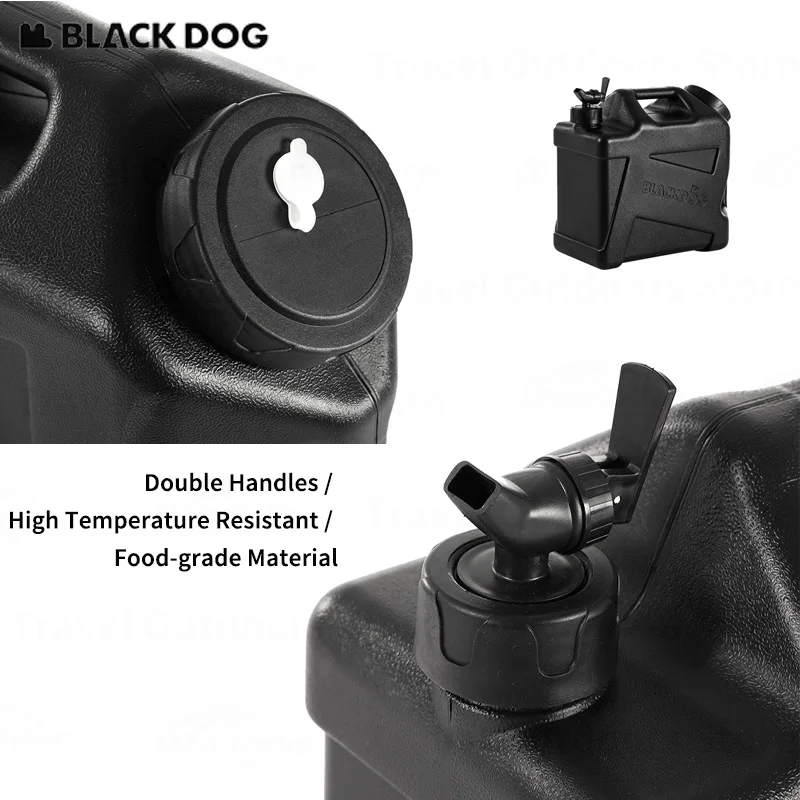 

Водонепроницаемое ведро BLACKDOG 12 л с краном, портативная емкость для воды для кемпинга, рыбалки, пикника, походов, с двумя ручками