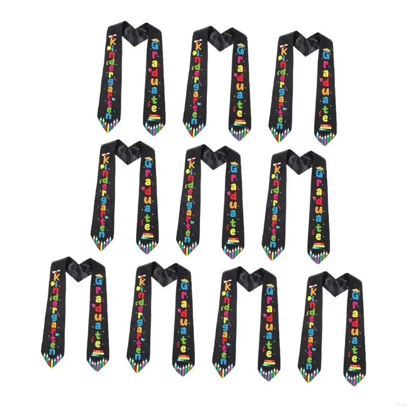 Premium Colorful Satins Pencil Pattern Ribbon 130Cm Childrens Sash For Kindergarten And School Graduations H8WD