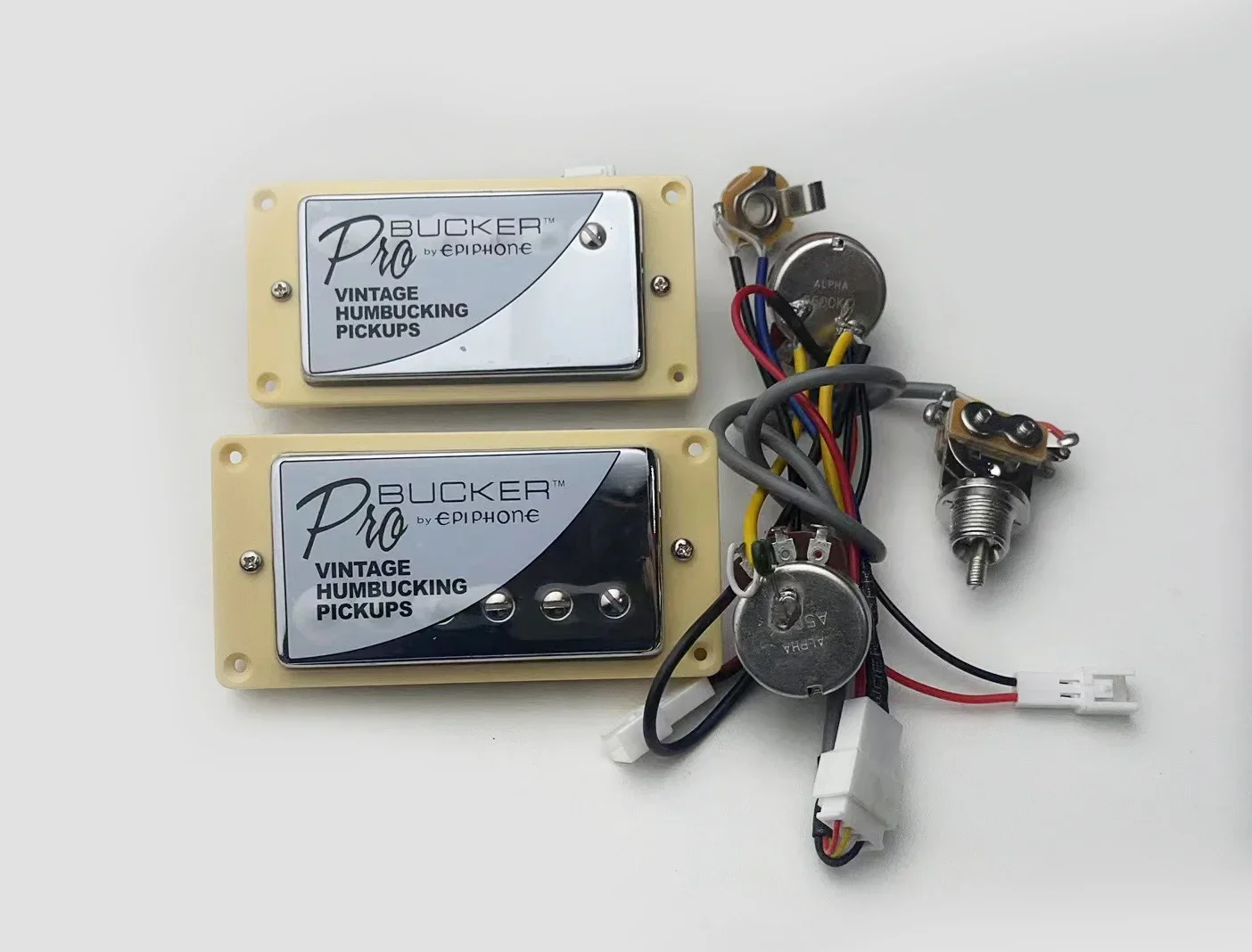 

guitar humbucker pickup with 1T1V wiring harness pre-wired