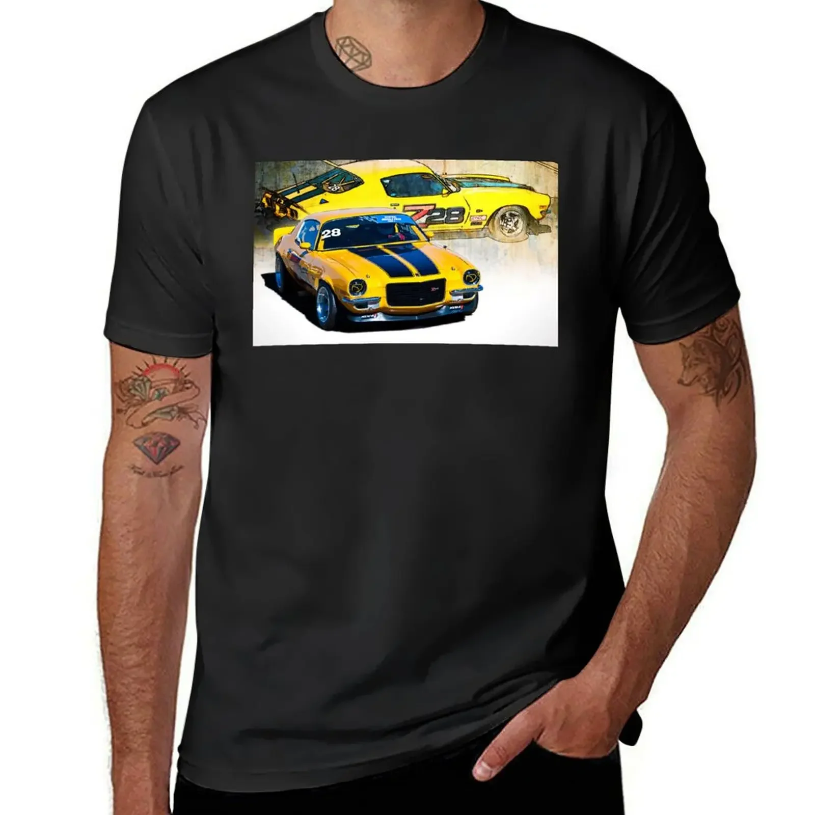 

Yellow Camaro Z28 T-Shirt graphic t shirt vintage vintage clothes Men's t-shirt