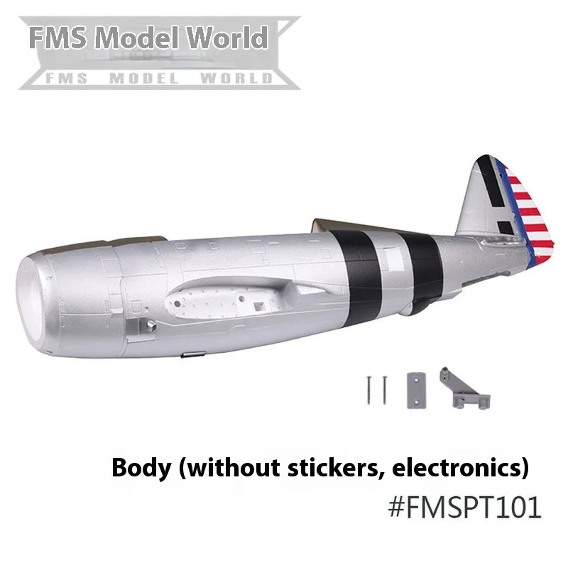 Accessoires d'avion de P-47 de Fms 1500mm, Fuselage, ailes principales, propless de queue plate, vis de train d'atterrissage, accessoires électroniques