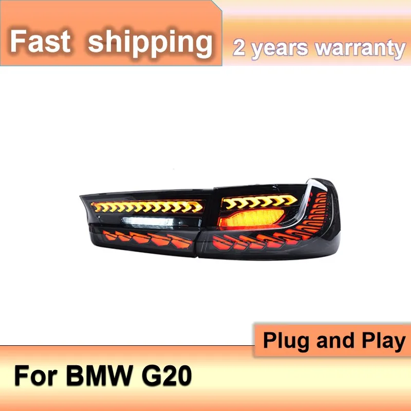 تصفيف السيارة لسيارات BMW G20 الذيل ضوء 2019 2020 G20 الضوء الخلفي BMW G20 أضواء خلفية G28 3 سلسلة الخلفية DRL الضباب الفرامل بدوره إشارة ريفير #3