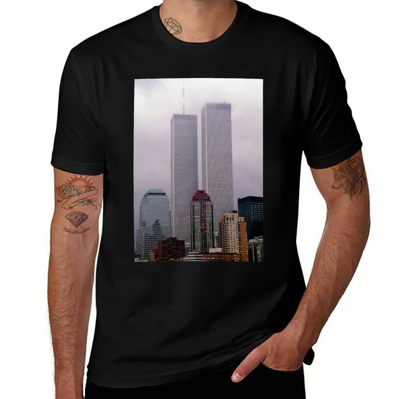 Prophecy - The World Trade Centers T-Shirt Active Wear Sports for Men T-Shirt