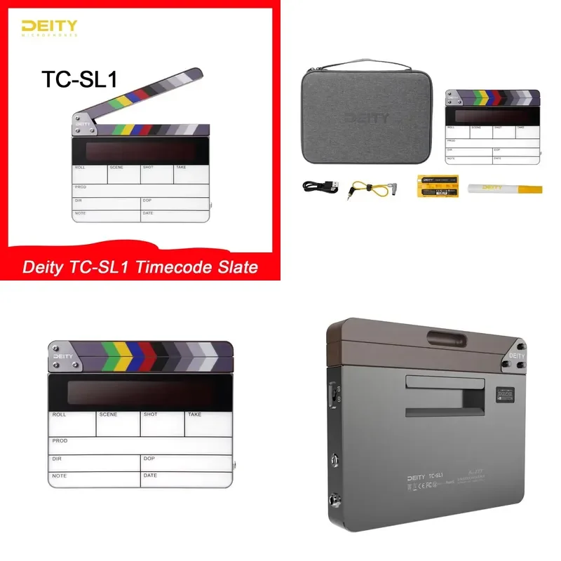 Brand For Deity TC-SL1 World's First Smart Timecode Slate - Sidus Audio App Control, Field Recording & 2.4G Timecode Sync