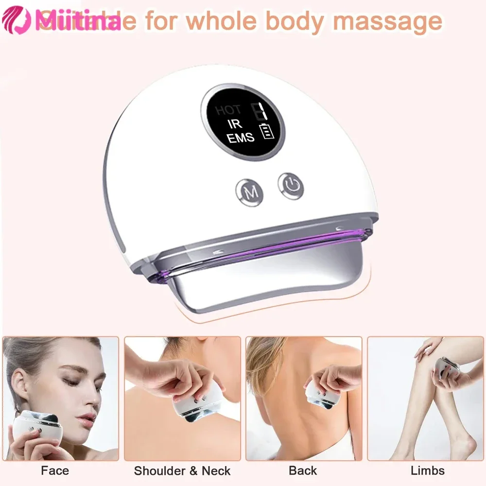 Facial massage device, guasha beauty device 2024 new product, massage introduction, lifting, hot compress, vibration