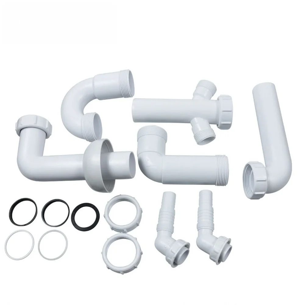Single Sink Drainpipe 40mm with Water Lock U Bend for Kitchen Use Heat Resistant Material Handles Boiling Water Safely