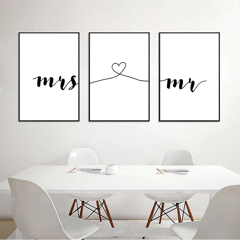 

3pcs/Set Simple Text Canvas Printed Wall Art Paintings, Modern Nordic Living Room and Bedroom Home Decoration Wall Paintings