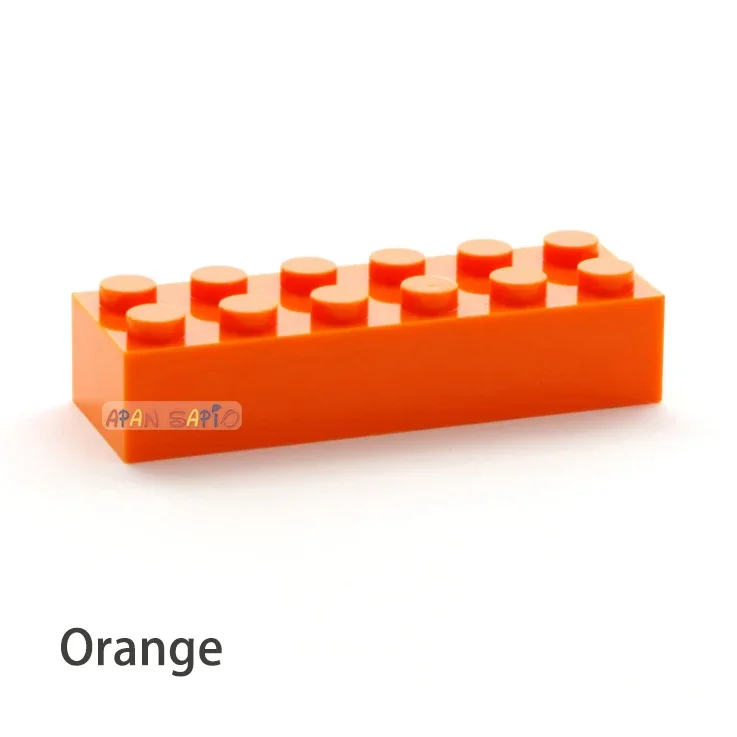 100 stücke 2x6 Dot DIY Bausteine Dicke Zahlen Bricks Pädagogisches Kreative Größe Kompatibel Mit 2456 Kunststoff Spielzeug für Kinder